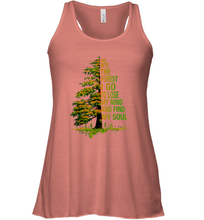 Load image into Gallery viewer, And Into The Forest I Go To Lose My Mind And Find My Soul 2 Women Racerback Tank