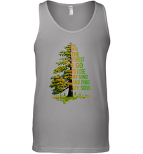 Load image into Gallery viewer, And Into The Forest I Go To Lose My Mind And Find My Soul 2 Men Cotton Tank Top