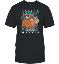 Load image into Gallery viewer, Disney Lion King Pumba Ugly Christmas Men Cotton T-Shirt