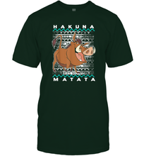 Load image into Gallery viewer, Disney Lion King Pumba Ugly Christmas Men Cotton T-Shirt
