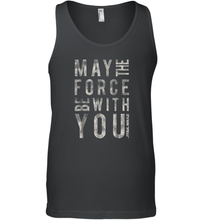 Load image into Gallery viewer, Star Wars May The Force Be With You Scrambled Men Cotton Tank Top