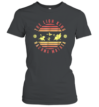 Load image into Gallery viewer, Disney Lion King Hakuna Matata Deep Red And Yellow Women Cotton T-Shirt