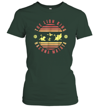 Load image into Gallery viewer, Disney Lion King Hakuna Matata Deep Red And Yellow Women Cotton T-Shirt