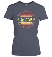 Load image into Gallery viewer, Disney Lion King Hakuna Matata Deep Red And Yellow Women Cotton T-Shirt