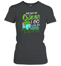 Load image into Gallery viewer, And into the ocean i go to lose my mind and find my soul Premium Tee Women Cotton T-Shirt