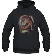 Load image into Gallery viewer, Disney Lion King Mufasa Pride Rock Dot Art Retro Portrait Unisex Hooded Sweatshirt
