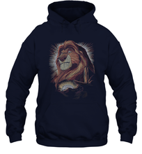 Load image into Gallery viewer, Disney Lion King Mufasa Pride Rock Dot Art Retro Portrait Unisex Hooded Sweatshirt