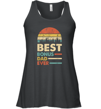 Load image into Gallery viewer, Best Bonus Dad Ever T Shirt Papa Vintage Papa Gift Daddy Women Racerback Tank