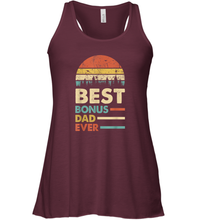 Load image into Gallery viewer, Best Bonus Dad Ever T Shirt Papa Vintage Papa Gift Daddy Women Racerback Tank