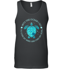 Load image into Gallery viewer, Into The Ocean I Go To Lose My Mind And Find My Soul Gifts Men Cotton Tank Top