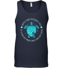 Load image into Gallery viewer, Into The Ocean I Go To Lose My Mind And Find My Soul Gifts Men Cotton Tank Top