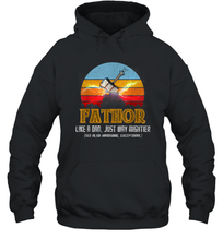 Load image into Gallery viewer, Fathor Definition like Dad just way Mightier T Shirt Fa Thor Unisex Hooded Sweatshirt