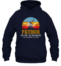 Load image into Gallery viewer, Fathor Definition like Dad just way Mightier T Shirt Fa Thor Unisex Hooded Sweatshirt