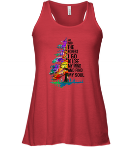And Into The Forest I Go To Lose My Mind And Find My Soul Gift Women Racerback Tank