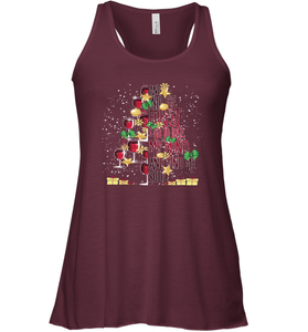 And Into The Forest I Go To Lose My I Christmas Wine Tree Women Racerback Tank