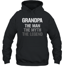 Load image into Gallery viewer, Papa the man, the myth, the legend gift Unisex Hooded Sweatshirt