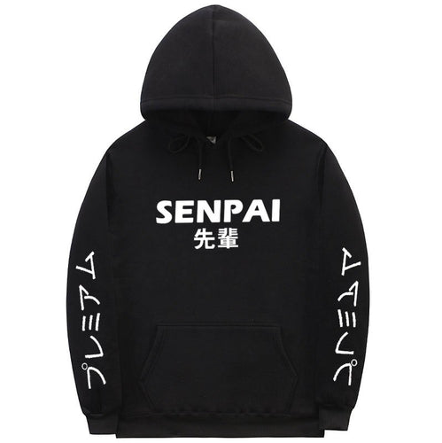 SENPAI Fashion japanese streetwear Hoodie Sweatshirt Multiple Colour Men Women Printed Harajuku Hoodies Pullover sudadera hombre