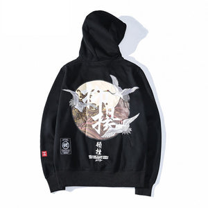 Chinese style Hip Hop Original printing couple streetwear Sweatshirts men's Hoodie Oversize Harajuku Pullover Hoodies men 2019