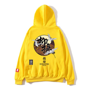 Chinese style Hip Hop Original printing couple streetwear Sweatshirts men's Hoodie Oversize Harajuku Pullover Hoodies men 2019