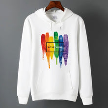 Load image into Gallery viewer, Men Pride Lgbt Love Win Hoodies Sweatshirts Unisex Harajuku Love is Love Hoodies Women Gay Love Lesbian Rainbow Clothes