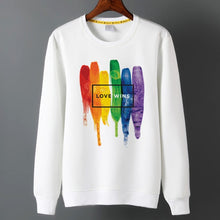 Load image into Gallery viewer, Men Pride Lgbt Love Win Hoodies Sweatshirts Unisex Harajuku Love is Love Hoodies Women Gay Love Lesbian Rainbow Clothes