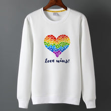 Load image into Gallery viewer, Men Pride Lgbt Love Win Hoodies Sweatshirts Unisex Harajuku Love is Love Hoodies Women Gay Love Lesbian Rainbow Clothes