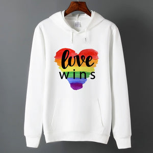 Men Pride Lgbt Love Win Hoodies Sweatshirts Unisex Harajuku Love is Love Hoodies Women Gay Love Lesbian Rainbow Clothes