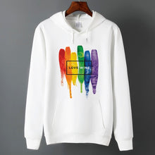 Load image into Gallery viewer, Men Pride Lgbt Love Win Hoodies Sweatshirts Unisex Harajuku Love is Love Hoodies Women Gay Love Lesbian Rainbow Clothes