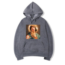 Load image into Gallery viewer, Men&#39;s Pulp Fiction Cotton Fleece Hoodies Sweatshirts 2019 Man Virgin Mary Mia Wallace Sweatshirts Hoodies Comics Hoodie