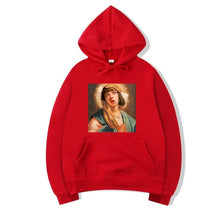 Load image into Gallery viewer, Men&#39;s Pulp Fiction Cotton Fleece Hoodies Sweatshirts 2019 Man Virgin Mary Mia Wallace Sweatshirts Hoodies Comics Hoodie