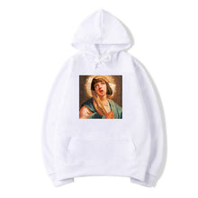 Load image into Gallery viewer, Men&#39;s Pulp Fiction Cotton Fleece Hoodies Sweatshirts 2019 Man Virgin Mary Mia Wallace Sweatshirts Hoodies Comics Hoodie