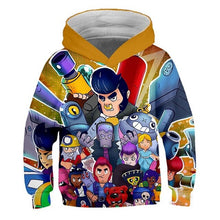 Load image into Gallery viewer, 2019 New Children 3D Sell well Winter Arrival Brawl Stars Sweatshirt Boys Girls hoodies Fashion Hip Hop Kids Brawl Stars Clothes