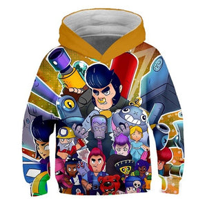 2019 New Children 3D Sell well Winter Arrival Brawl Stars Sweatshirt Boys Girls hoodies Fashion Hip Hop Kids Brawl Stars Clothes