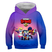 Load image into Gallery viewer, 2019 New Children 3D Sell well Winter Arrival Brawl Stars Sweatshirt Boys Girls hoodies Fashion Hip Hop Kids Brawl Stars Clothes