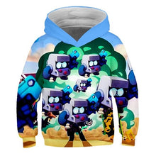 Load image into Gallery viewer, 2019 New Children 3D Sell well Winter Arrival Brawl Stars Sweatshirt Boys Girls hoodies Fashion Hip Hop Kids Brawl Stars Clothes