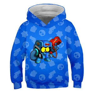 2019 New Children 3D Sell well Winter Arrival Brawl Stars Sweatshirt Boys Girls hoodies Fashion Hip Hop Kids Brawl Stars Clothes