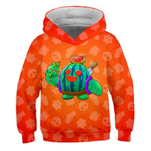 Load image into Gallery viewer, 2019 New Children 3D Sell well Winter Arrival Brawl Stars Sweatshirt Boys Girls hoodies Fashion Hip Hop Kids Brawl Stars Clothes