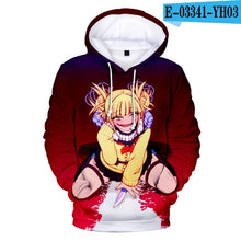 Load image into Gallery viewer, Himiko Toga 3D Hoodies kids Men women Harajuku 3D Hooded boy girl Fashion Suitable Cute Autumn pullover Children Sweatshirts top