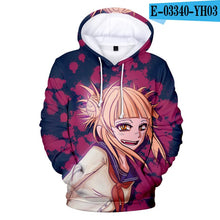 Load image into Gallery viewer, Himiko Toga 3D Hoodies kids Men women Harajuku 3D Hooded boy girl Fashion Suitable Cute Autumn pullover Children Sweatshirts top