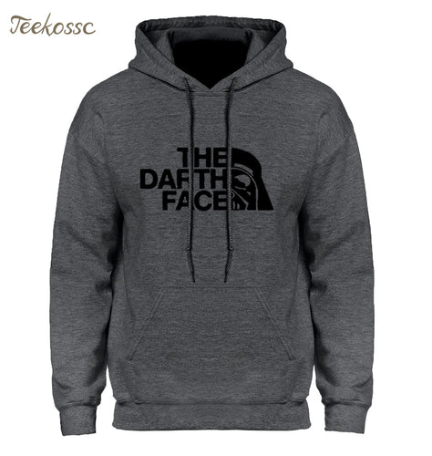 Star Wars Darth Face Hoodie Hoodies Sweatshirt Men 2018 New Spring Autumn Hooded Faces No Face Streetwear Homme Black Gray Hoody