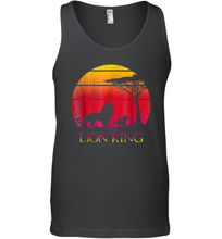 Load image into Gallery viewer, Disney Lion King Vintage Sunset Men Cotton Tank Top
