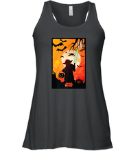 Load image into Gallery viewer, Star Wars Yoda Silhouette Halloween Women Racerback Tank