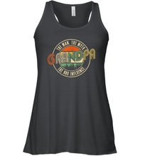 Load image into Gallery viewer, Mens Grandpa The Man The Myth The Bad Influence Premium Women Racerback Tank