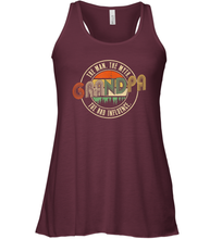 Load image into Gallery viewer, Mens Grandpa The Man The Myth The Bad Influence Premium Women Racerback Tank