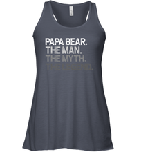 Load image into Gallery viewer, Papa the man, the myth, the legend Women Racerback Tank