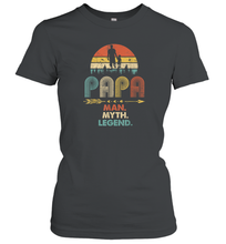 Load image into Gallery viewer, Papa Man Myth Legend T Shirt Vintage For Mens Dad Father Women Cotton T-Shirt