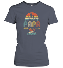 Load image into Gallery viewer, Papa Man Myth Legend T Shirt Vintage For Mens Dad Father Women Cotton T-Shirt