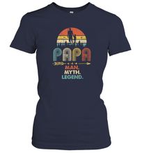 Load image into Gallery viewer, Papa Man Myth Legend T Shirt Vintage For Mens Dad Father Women Cotton T-Shirt