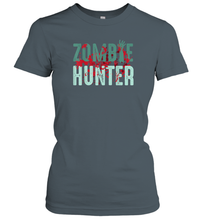 Load image into Gallery viewer, Zombie Hunter Halloween Shirt Cute Deadly Deer Hunting Gift Women Cotton T-Shirt