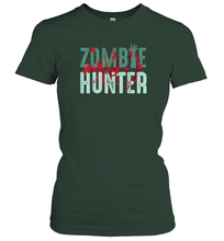Load image into Gallery viewer, Zombie Hunter Halloween Shirt Cute Deadly Deer Hunting Gift Women Cotton T-Shirt